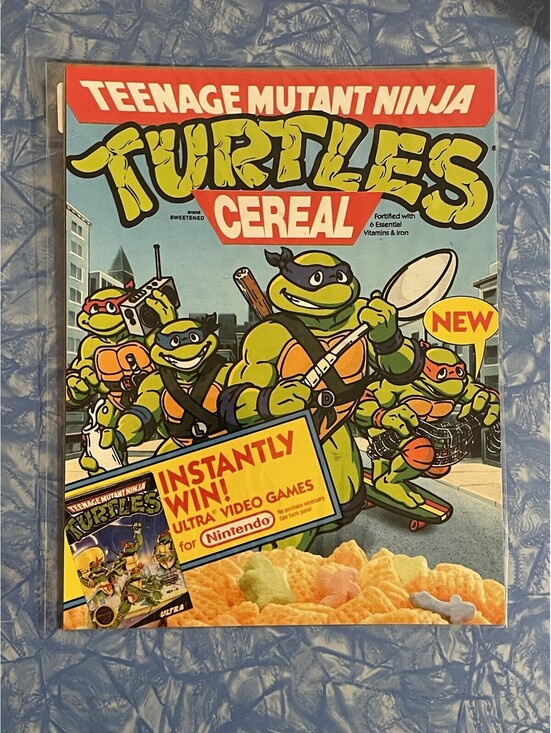 Other - TMNT Teenage Mutant Ninja Turtles Ralston Cereal Box PRINT 8.5x11 Ad Promo 1989